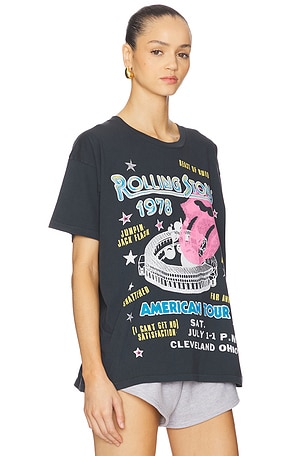 DAYDREAMER Rolling Stones 1978 American Tour Merch Tee in Black. Size XS. Also