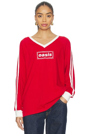 Oasis Box Logo Club Long Sleeve Top DAYDREAMER