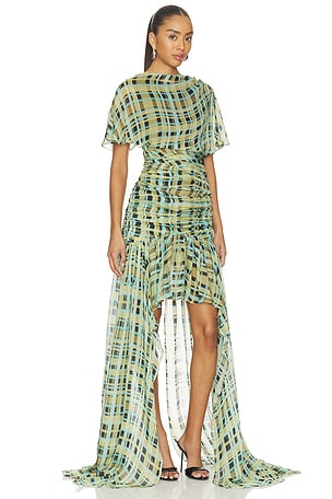 Deme by Gabriella The Bluebell Dress in Baby Blue,Yellow