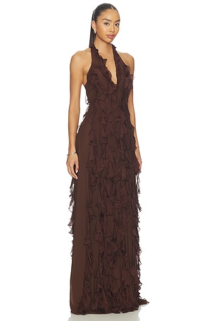 Deme by Gabriella The Ela Dress in Chocolate