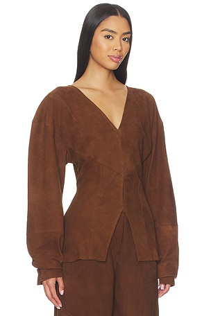 Deme by Gabriella The Chelsea Top in Brown