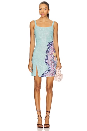 Adeline Reef Beaded Mini Dress Oceanus