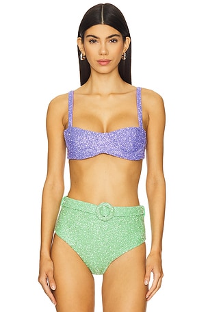 Heidi Underwire Beaded Bikini Top Oceanus