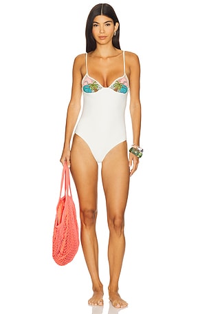 Seashell Crochet One Piece Swimsuit Oceanus