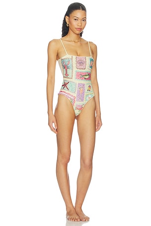 Oceanus Paradiso Swimsuit in Yellow. Size M. Also