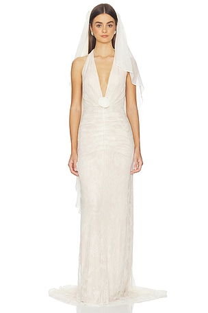 DE LA VALI Lyra Veil in Ivory