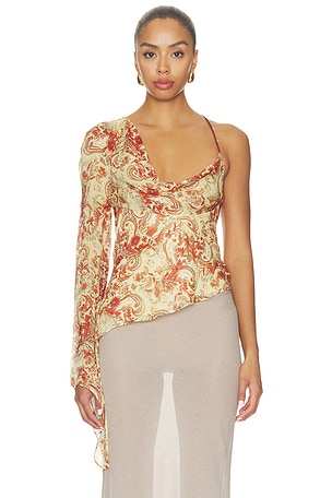 DE LA VALI Malita Top in Yellow