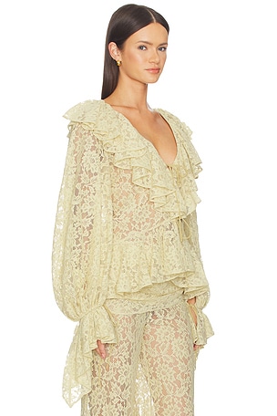 DE LA VALI Mija Top in Yellow