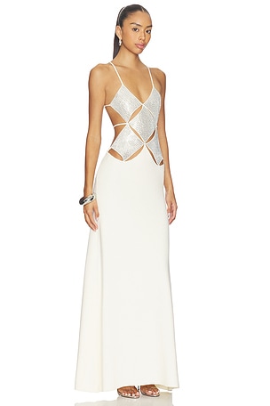DELFI Gaia Maxi Dress in White