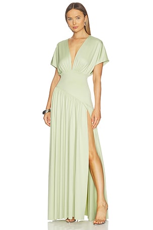 Delfi vestido sade en color verde salvia