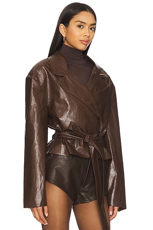 DELFI Eden Trench in Chocolate