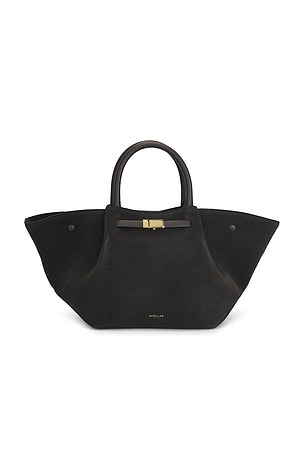 DeMellier London Demellier london bolso tote midi new york en color chocolate talla all en Espresso Suede & Espresso Smooth - Chocolate