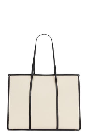 DeMellier London The Large Capri Tote in Black,White