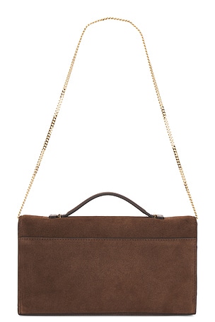 DeMellier London Vancouver Clutch Handbag in Brown