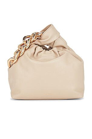 DeMellier London Santa Monica Chain Bag in Taupe | REVOLVE 