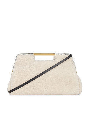 DeMellier London Seville Clutch in Off White/black | REVOLVE