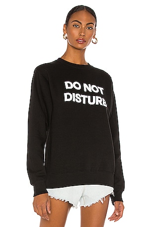 DEPARTURE Do Not Disturb Sweatshirt in Black