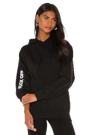alo Ripped Hoodie in Black