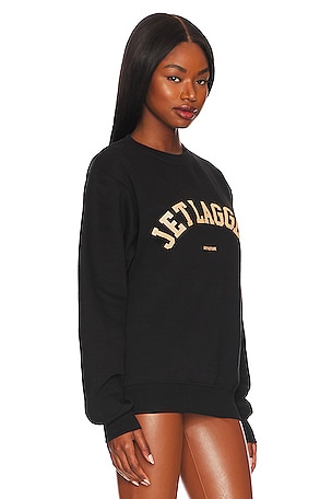 DEPARTURE Jet Lagged Crewneck in Black