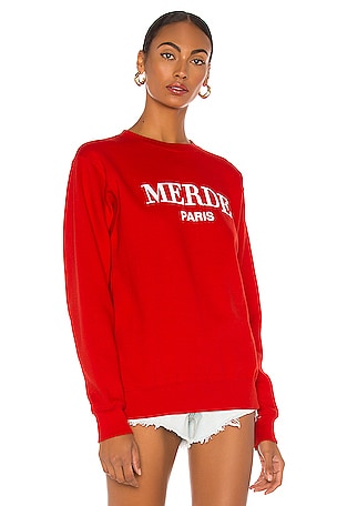 DEPARTURE Merde Sweatshirt in Red