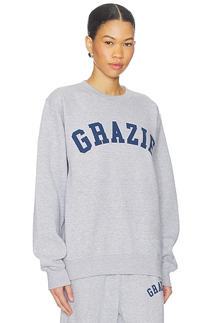 DEPARTURE Grazie Sweatshirt in Light Grey