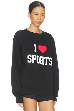 Departure sudadera i love sports en color negro