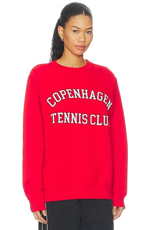 Departure sudadera copenhagen tennis club en color rojo