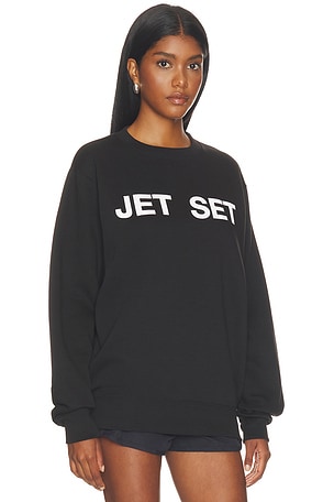 DEPARTURE Jet Set Sweatshirt in Black