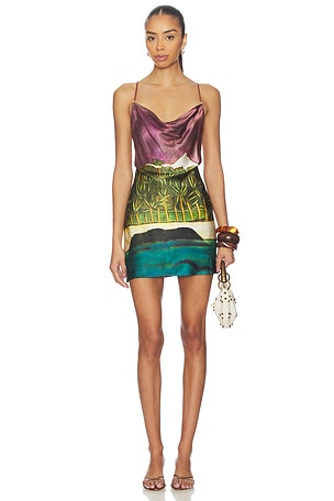 La Sierra Silk Mini Dress Donde Esteban