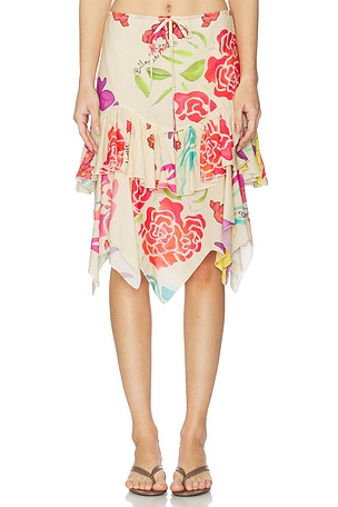 Flores Voile Skirt Donde Esteban
