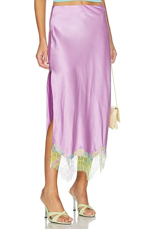 Lila Salpicon Long Skirt Donde Esteban