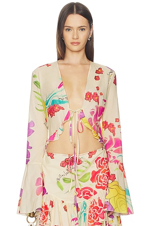 Flores Voile Blouse Donde Esteban