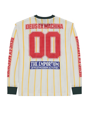Deus Ex Machina Route One Moto Jersey in White