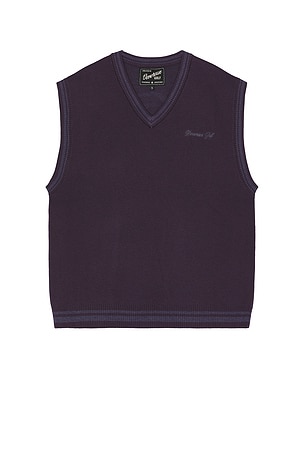 Devereux Golf Skull Icon Sweater Vest in Purple
