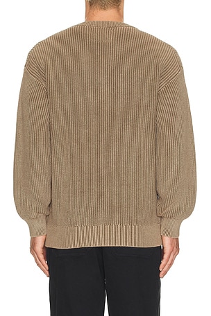 Devereux Golf The Fisherman Rib Cardigan in Neutral. Size S. Also