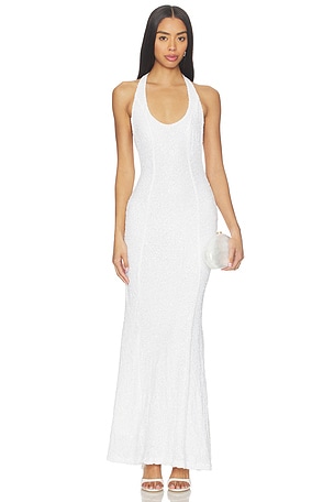 Scarf Open Neck Dress GUIZIO