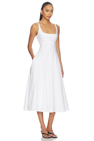 GUIZIO Leila Tank Dress in White. Size XS. Also