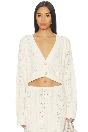 Noah Cable Crop Cardigan GUIZIO