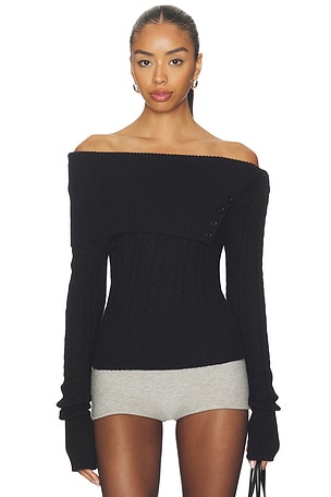 Draped Collar Knit Jumper GUIZIO
