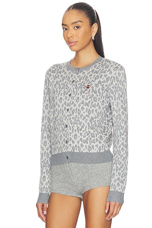 GUIZIO June Relaxed Cardigan in Grey