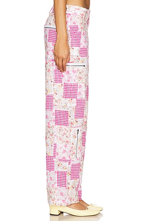 GUIZIO Adrian Patchwork Pant in Pink