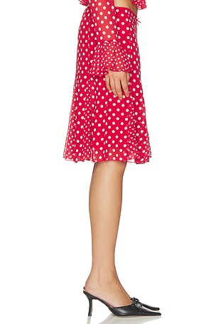 GUIZIO Paloma Skirt in Red