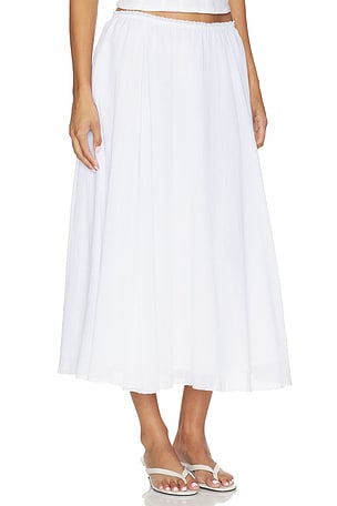 GUIZIO Formentera Skirt in White