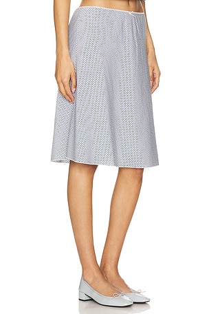 GUIZIO Gingham Paloma Skirt in Baby Blue