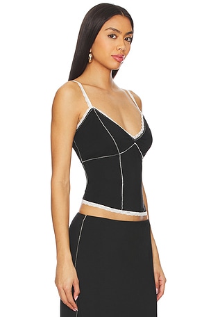 GUIZIO Low Rise Dainty Tank in Black