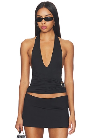 TOP HALTER WITH BUCKLE GUIZIO