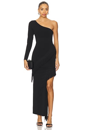 Rosie Assymetrical Fringe Dress Dodiee