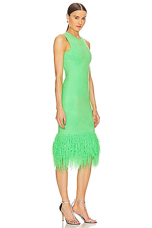 Dodiee Embrace Midi Dress in Green