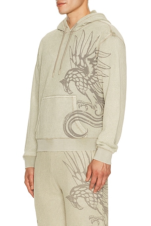 Diesel S-Norm-Hood-AA1 Hoodie in Cream