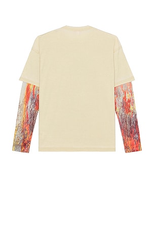 Diesel T-Boxt Long Sleeve Tee in Cream